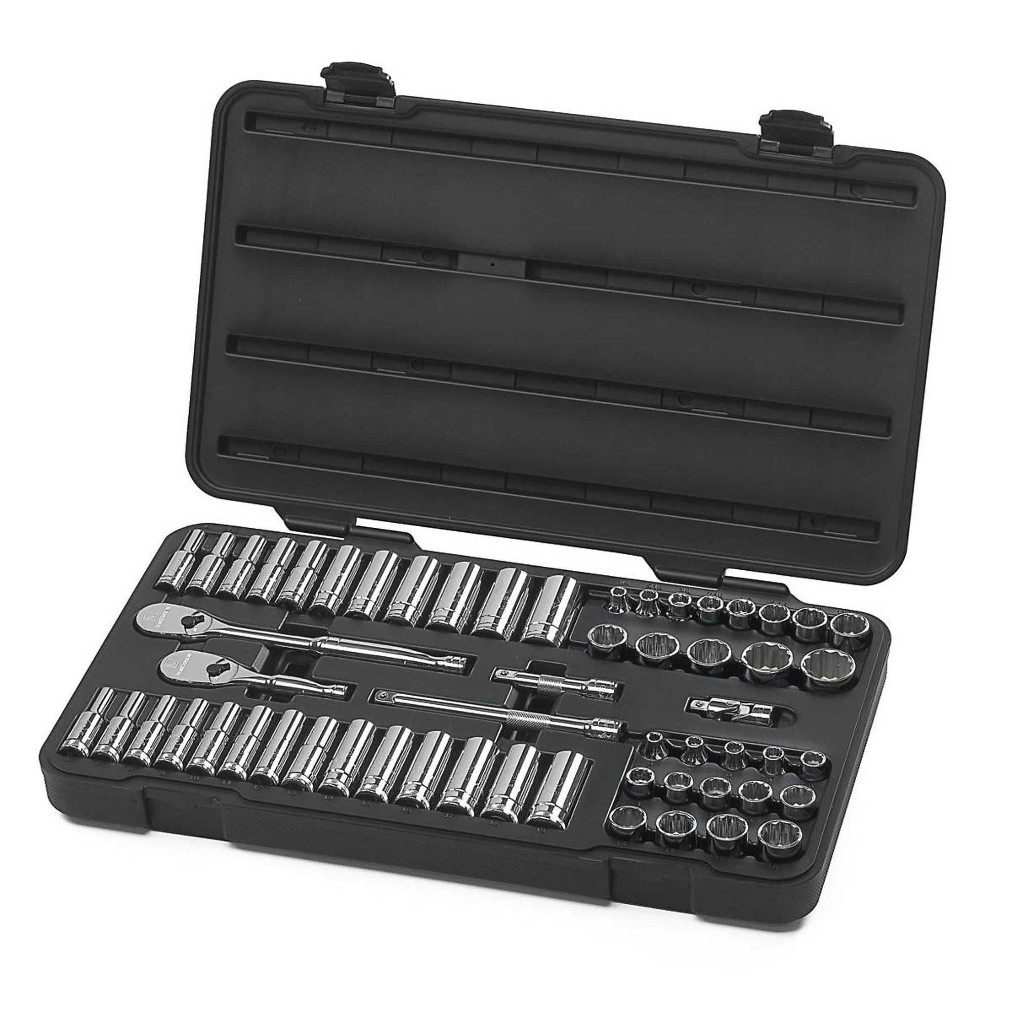GearWrench 57-Piece 3/8in. Drive 12-Point Socket Set, Model# KDT80551